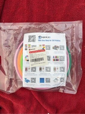 MIKA3D Multicolor PLA Filament Pack for 3D Printing - Assorted Colors